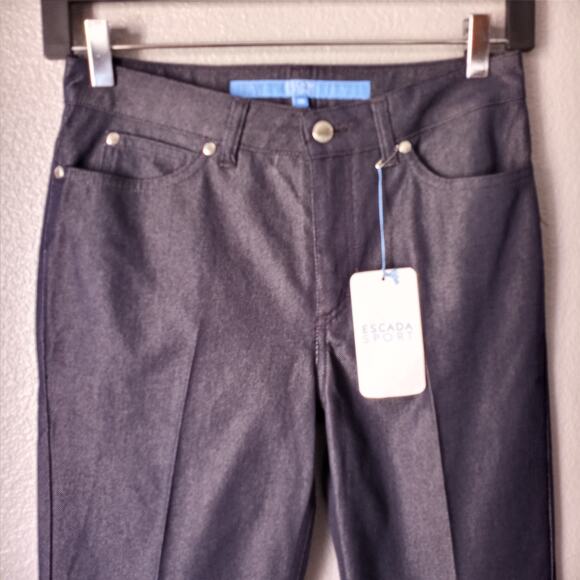 Escada Sport Dark Wash Bootcut Slight Flare Jeans - Picture 8 of 12
